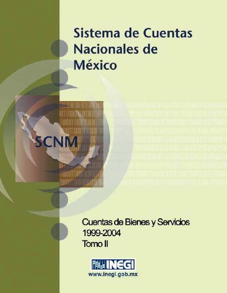 Portada de Sistema de cuentas nacionales de México, Tomo II